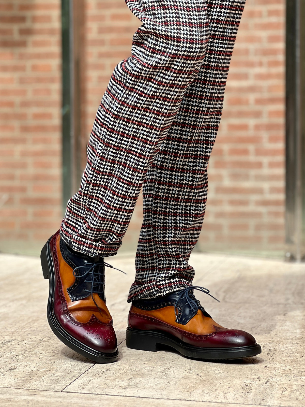 Sapatos 8005H2 Bordéus - Castanho