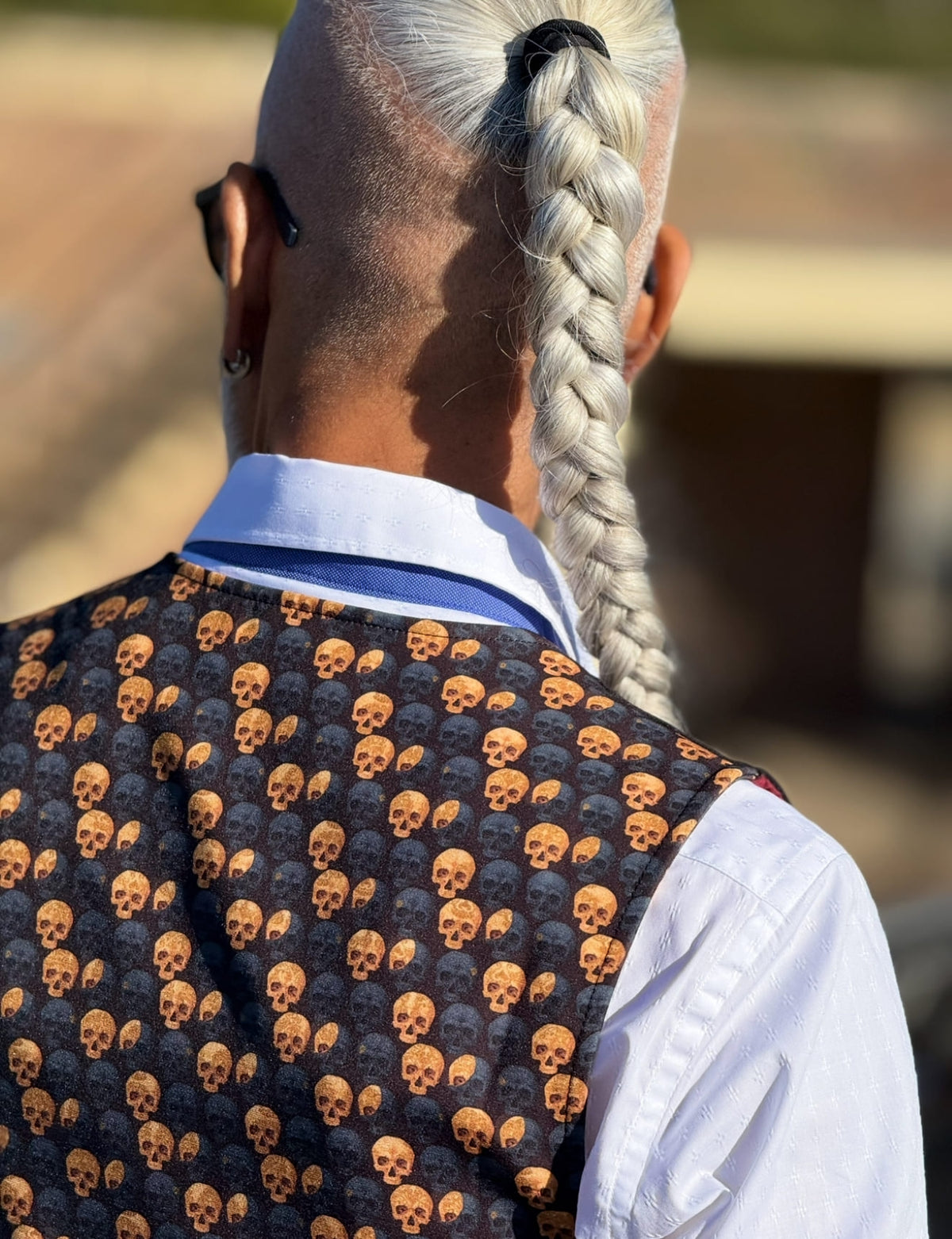 Colete Skull Duo Cinzento